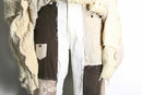 ''Re:make''lace docking patchwork design pants