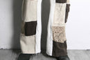 ''Re:make''lace docking patchwork design pants