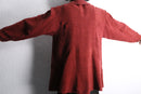 bordeaux ethnic costume silk shirt jacket