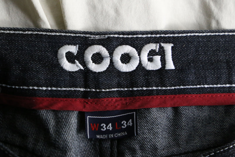 “COOGI” Tutankhamun emb loose denim pants