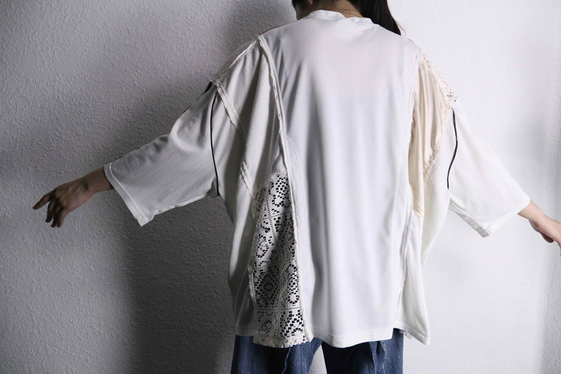 "Re:make" lace layered custom Tee