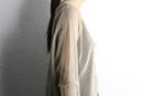 sheer mesh long cardigan