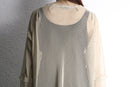 sheer mesh long cardigan
