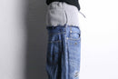 "Re:make" sweat docking flare denim