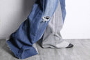 "Re:make" sweat docking flare denim