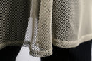 sheer mesh long cardigan