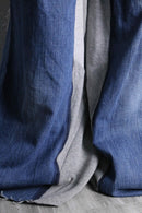 "Re:make" sweat docking flare denim