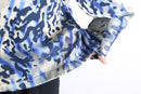 blue leopard sheer L/S shirt