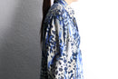 blue leopard sheer L/S shirt