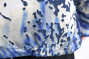 blue leopard sheer L/S shirt
