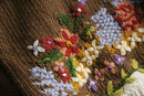 1980-90s flower pattern hand knit pull