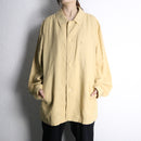 ramie oversized beige shirt jacket
