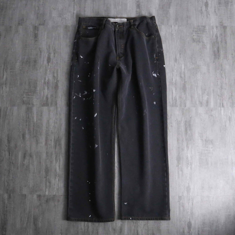 2000s ROCA WEAR paint stains faded baggy denim pants