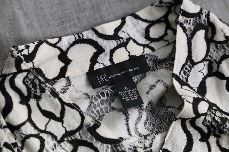 I.N.C double riders lace jacket