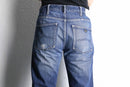 “ARMANI JEANS”fade indigo straight denim pants
