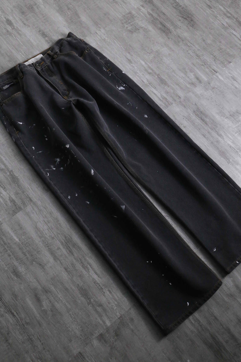 2000s ROCA WEAR paint stains faded baggy denim pants