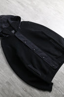 2000s A/X black hoodie knit jacket