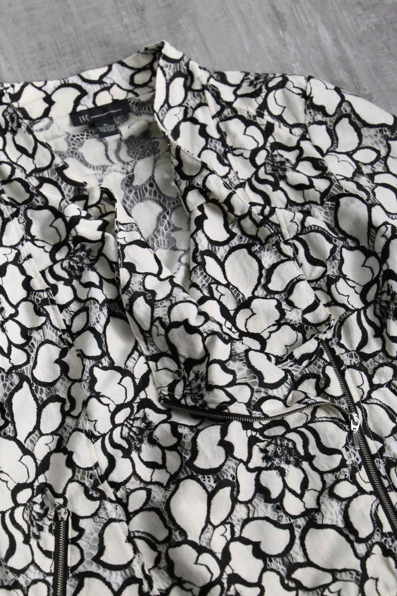 I.N.C double riders lace jacket
