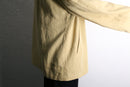 ramie oversized beige shirt jacket