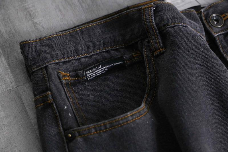 2000s ROCA WEAR paint stains faded baggy denim pants