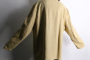 ramie oversized beige shirt jacket