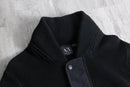 2000s A/X black hoodie knit jacket