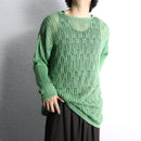 green mesh loose knit
