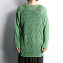 green mesh loose knit