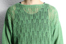green mesh loose knit