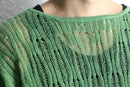 green mesh loose knit