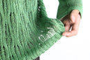 green mesh loose knit