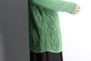 green mesh loose knit
