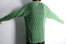 green mesh loose knit