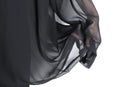 black sheer oversized shirt