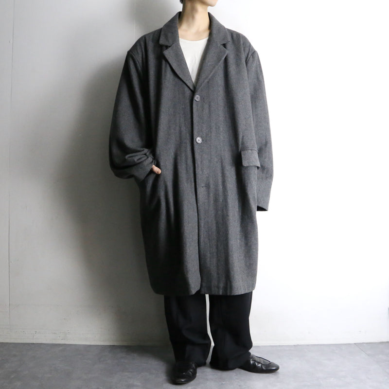 "KING SIZE" 3XL grey color chester coat