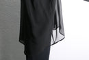 black sheer oversized shirt