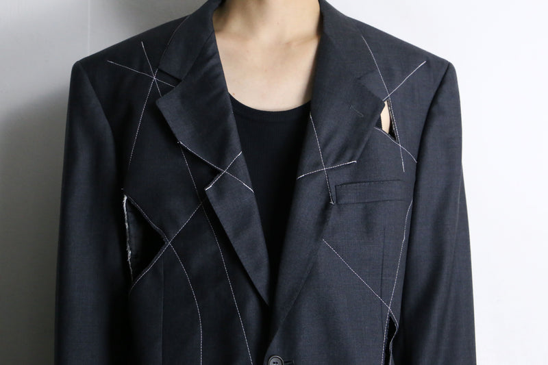 "Re:make" hole stitch tailored set up