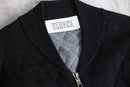 2000s CLOSED black quilting knit blouson