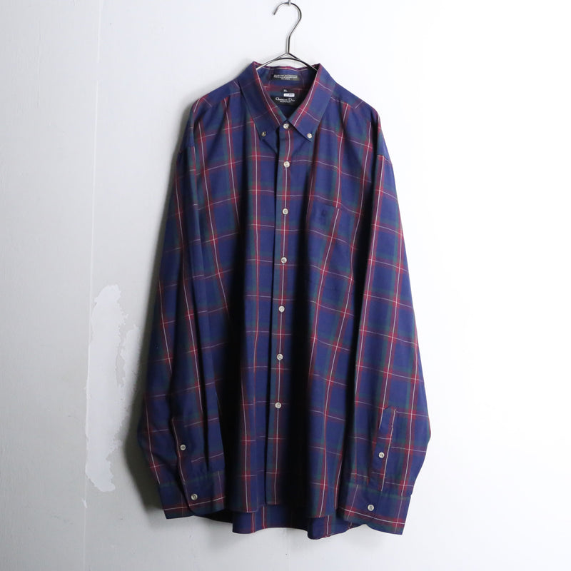 “Christian Dior” check cotton L/S  shirt