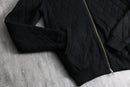 2000s CLOSED black quilting knit blouson