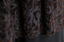 Black Damask Velour Sheer Shirt