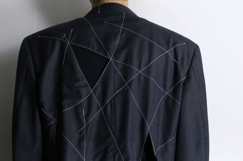 "Re:make" hole stitch tailored set up