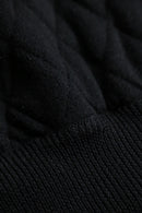 2000s CLOSED black quilting knit blouson