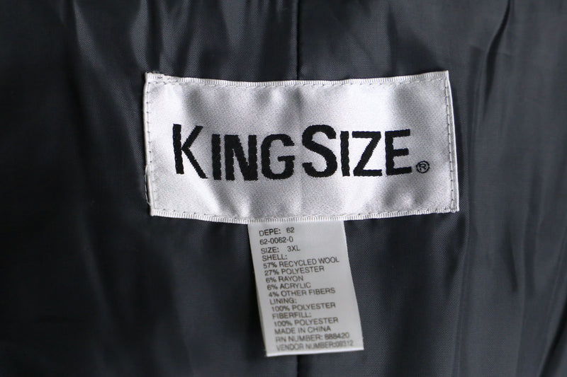 "KING SIZE" 3XL grey color chester coat