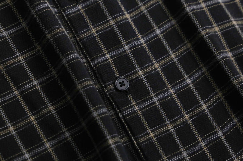 1990s PERRY ELLIS cotton rayon check shirt