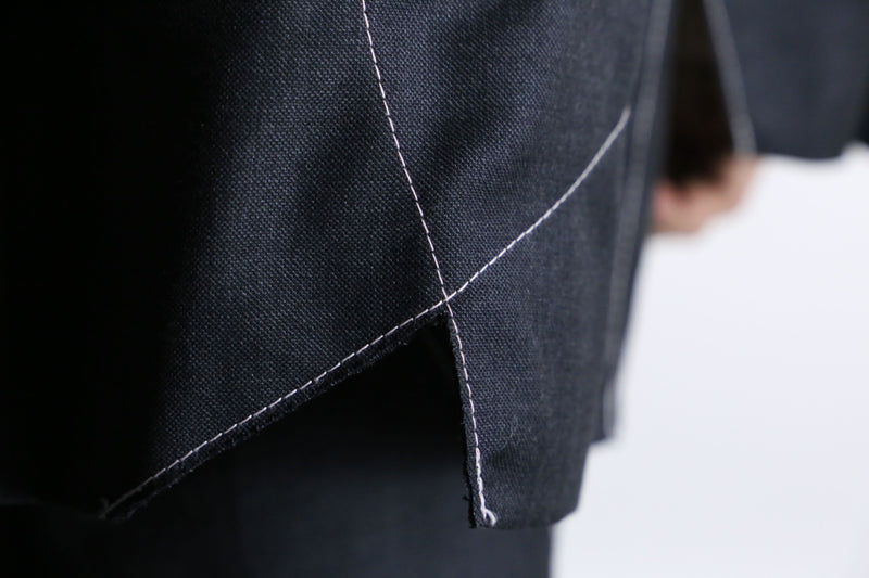 "Re:make" hole stitch tailored set up