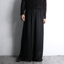 Sheer layered wide easy pants