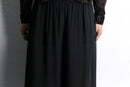 Sheer layered wide easy pants