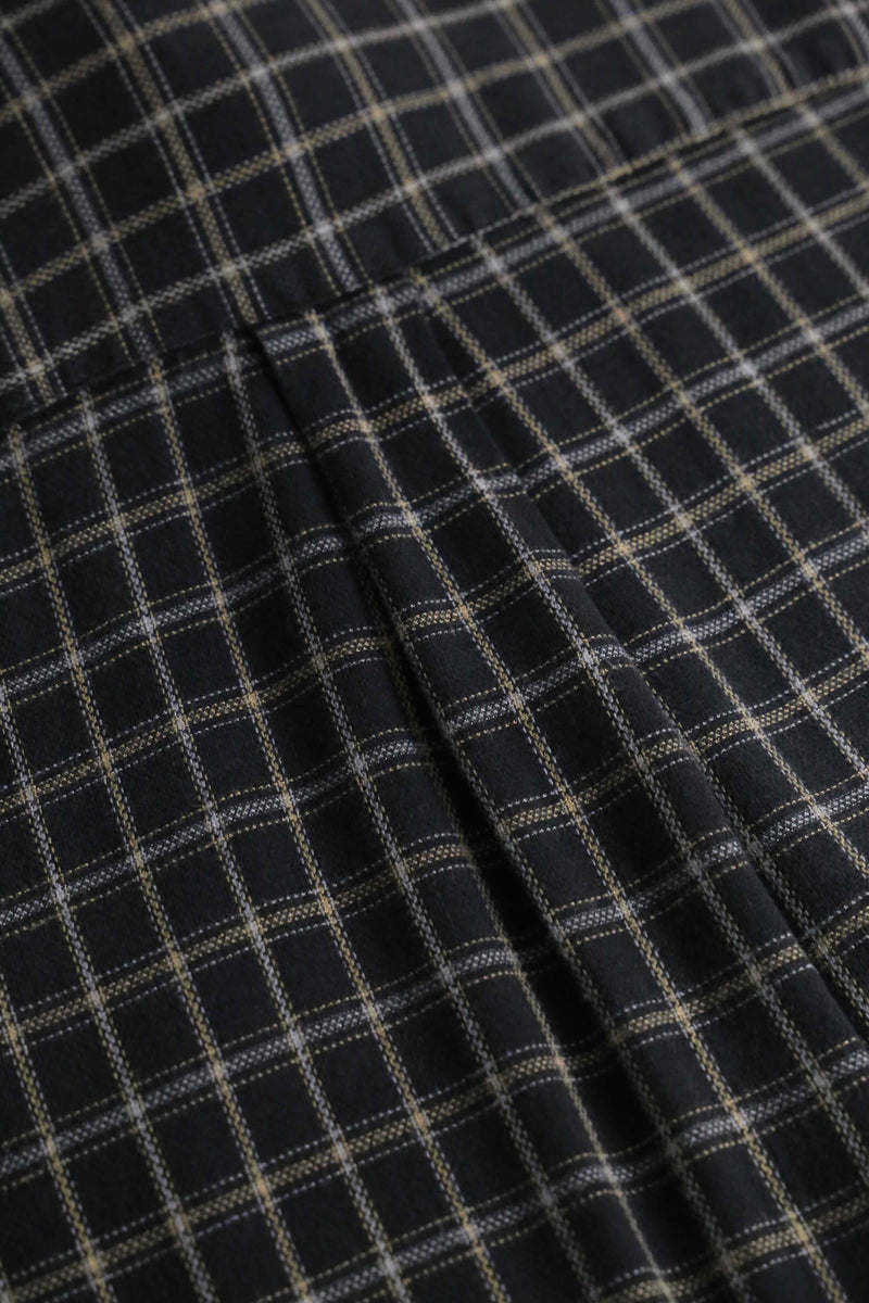 1990s PERRY ELLIS cotton rayon check shirt