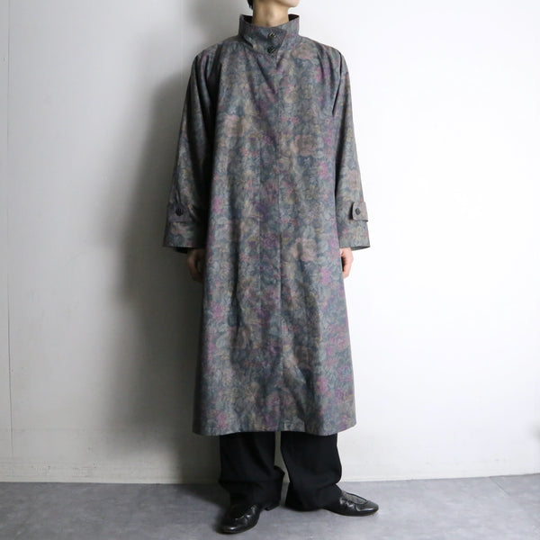 “LONDON FOG” full pattern long length soutien collar coat